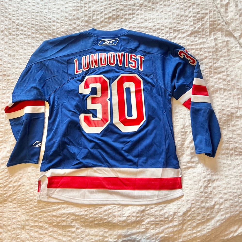 NY Rangers Lundquist Jersey, sz XL